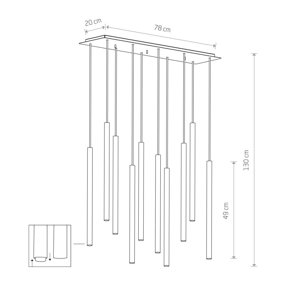 Pendant lamp Laser Sleek design Lyora 5903139892391
