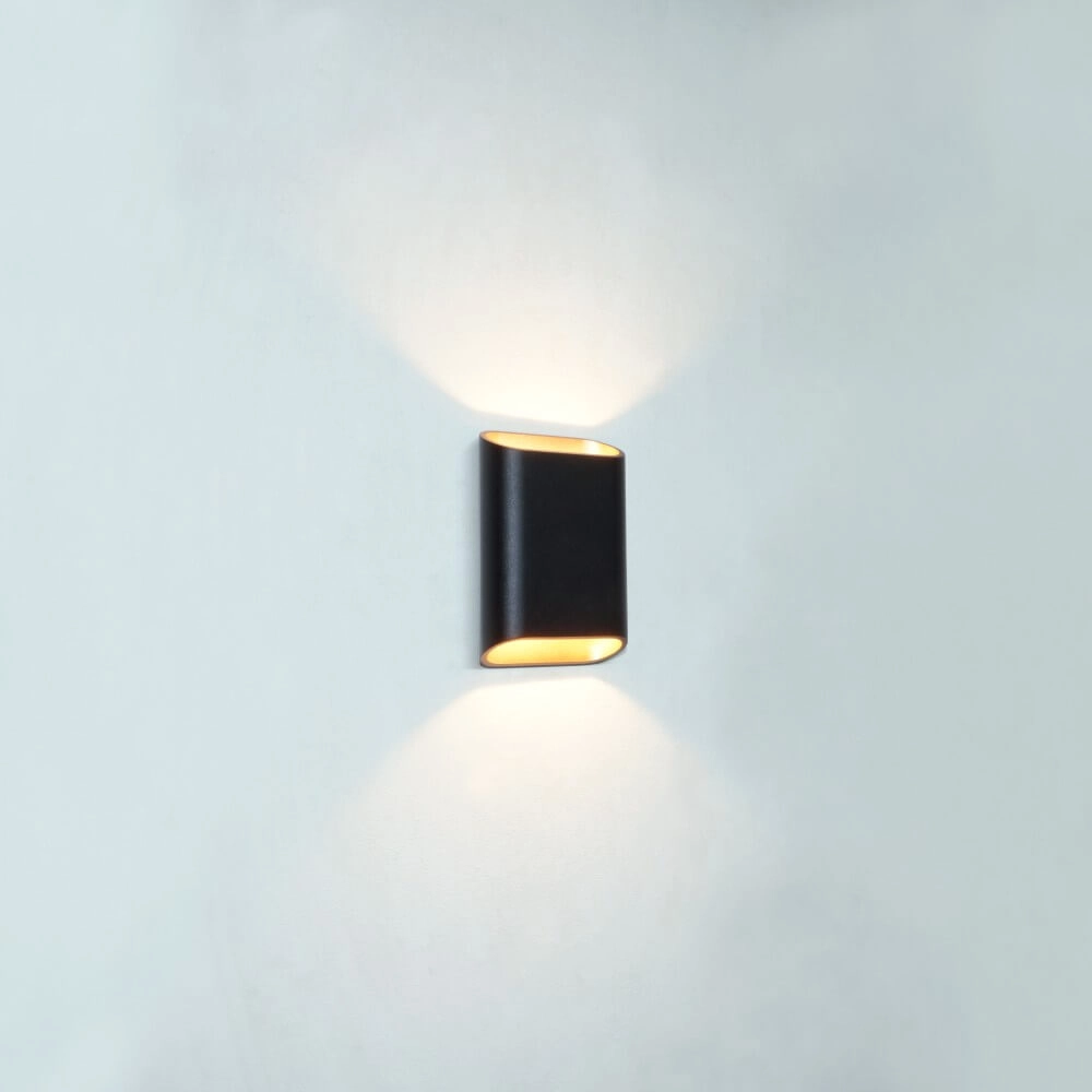 Wall lamp Diaz S Black with gold Artdelight 8720701100213