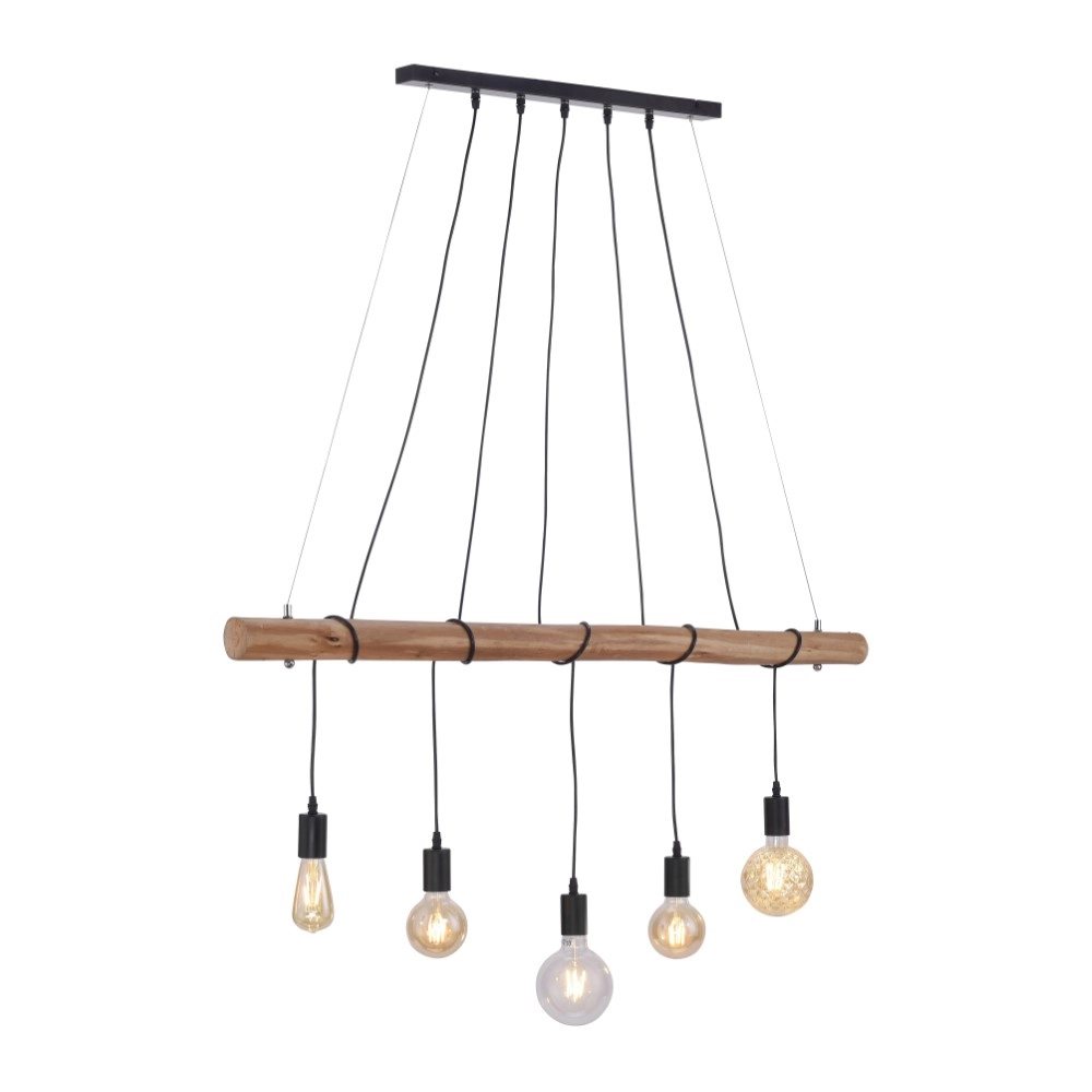 5-light dining room pendant lamp Damian Just Light 4043689956806