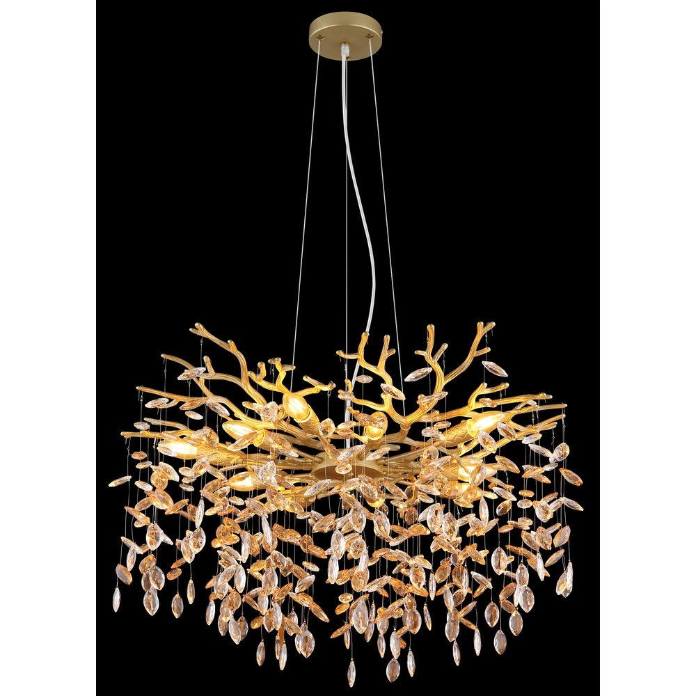 Pendant lamp Queena gold Ø 80cm Globo 9007371522682