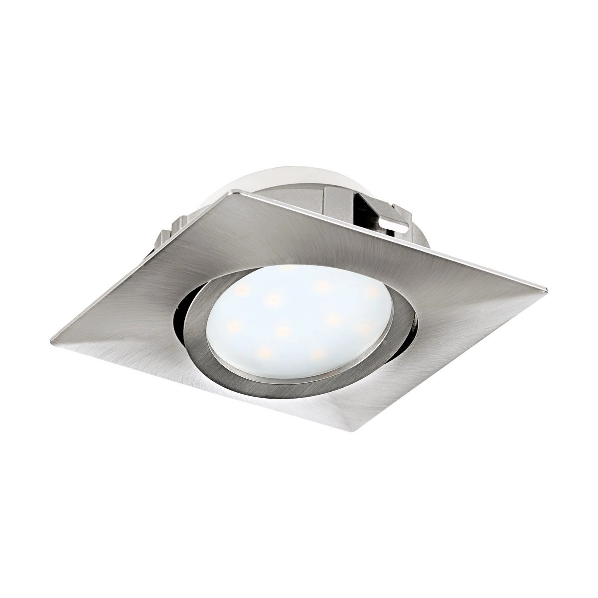 LED ceiling spot Pineda Square 6w - 3000K - 8.4cm nickel