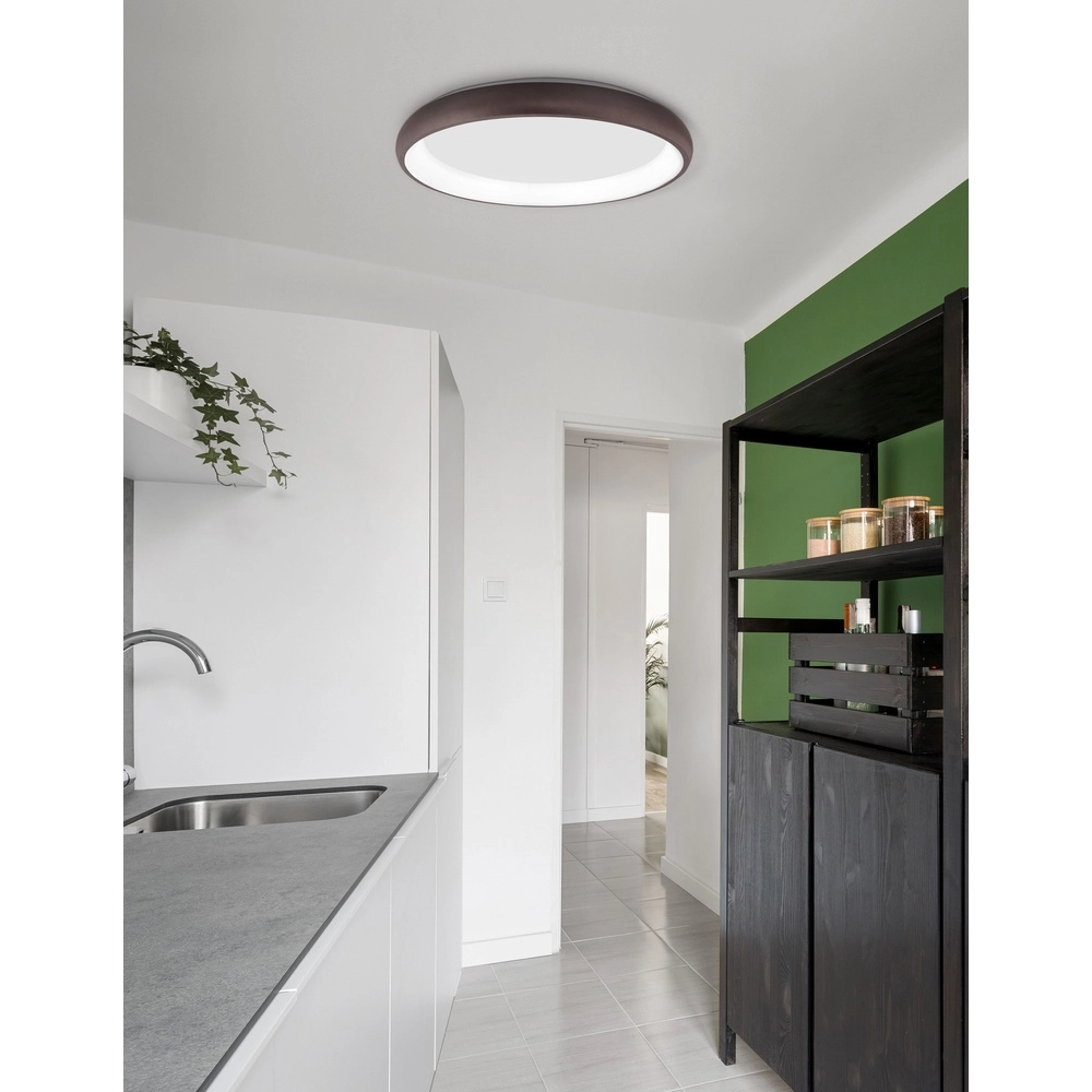 Ceiling lamp Albi coffee brown Ø 61cm Lyora 5212017414878