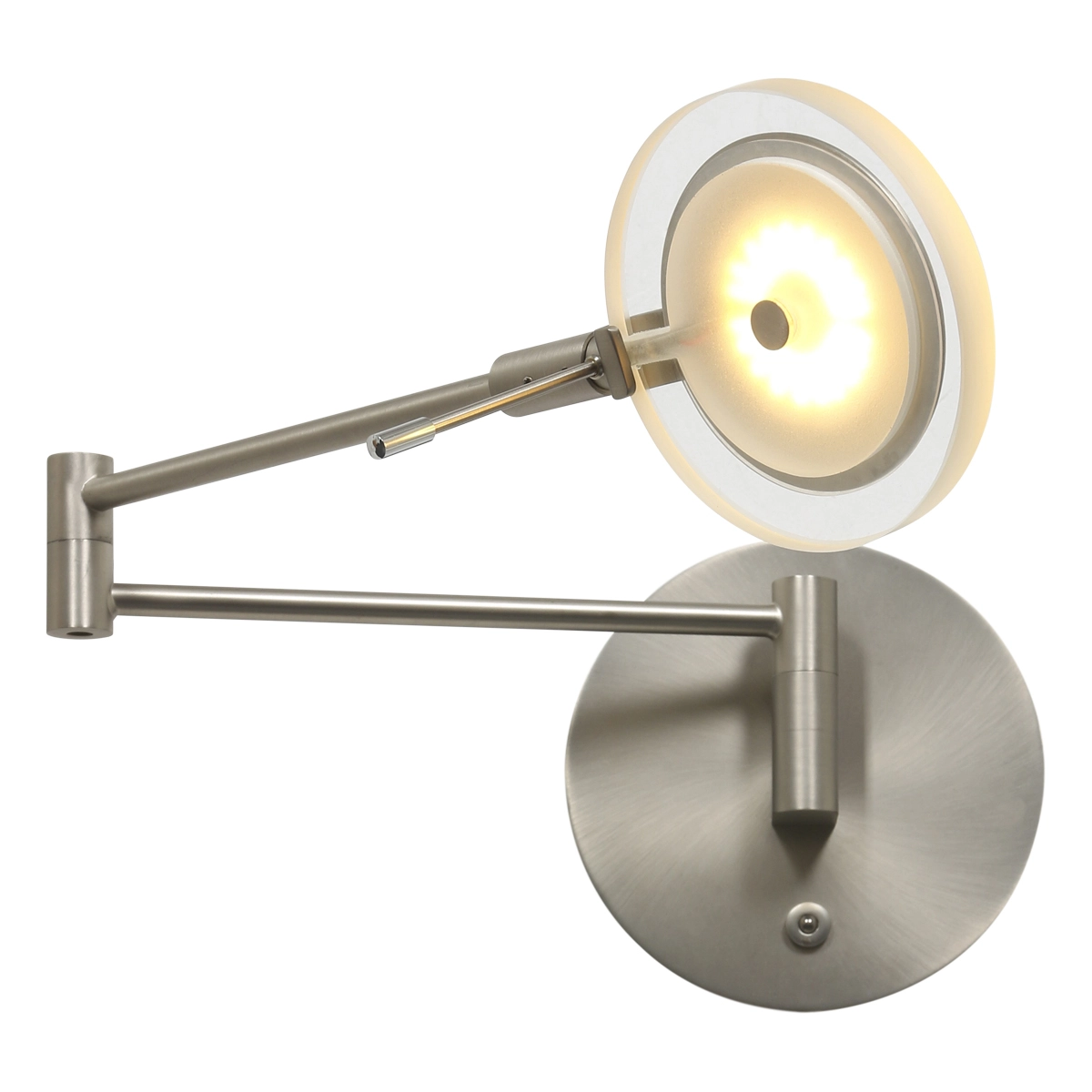 LED wall reading lamp Turound 10w - 2700K - 62cm stainless steel clear glass Steinhauer 8712746133370