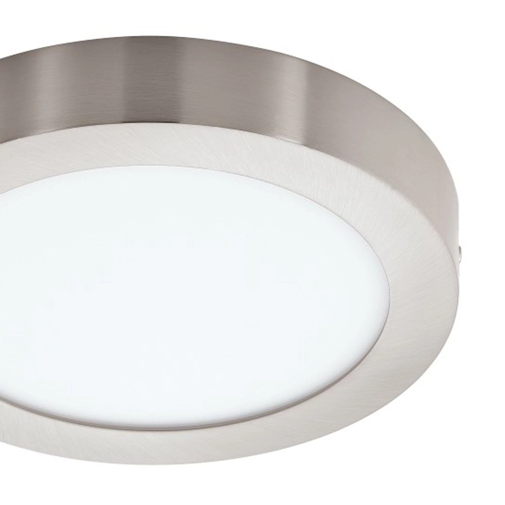LED flush ceiling light Fueva-C Round 30cm nickel matt Eglo 9002759966782