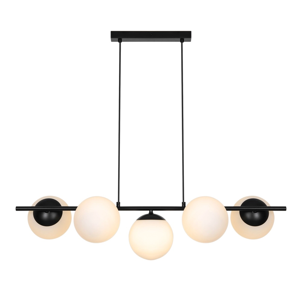 Scandinavian pendant lamp Lilly black and white Nordlux 5704924027284