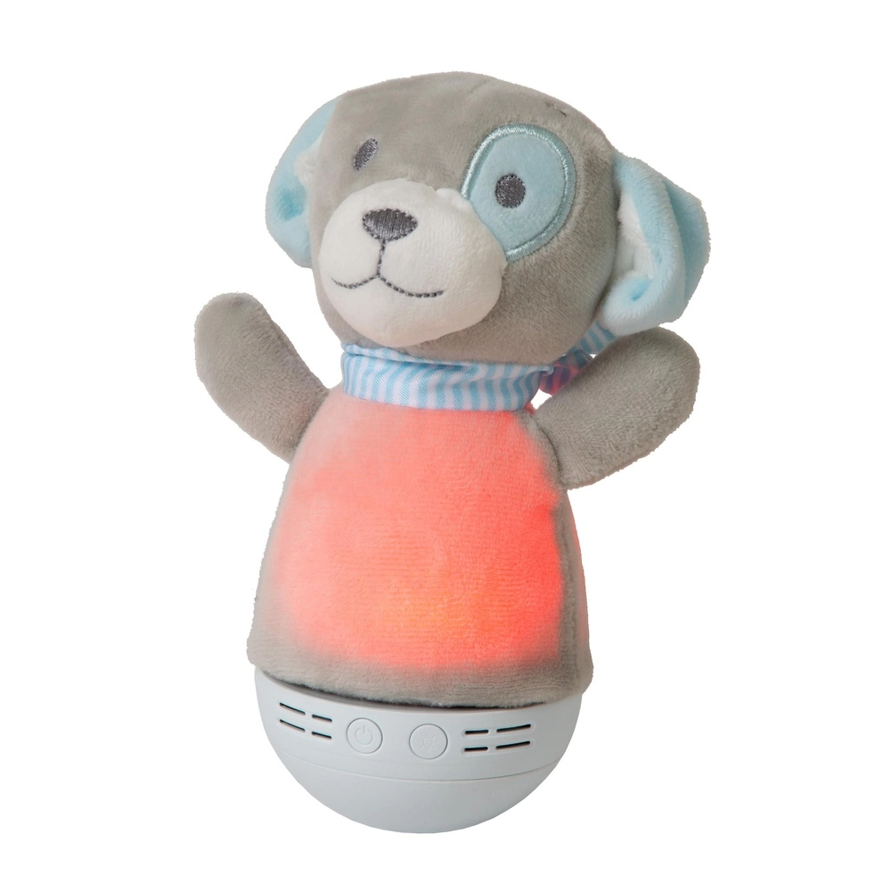 Night light Dolly Battery operated with music function - grey Lucide 5411212771469
