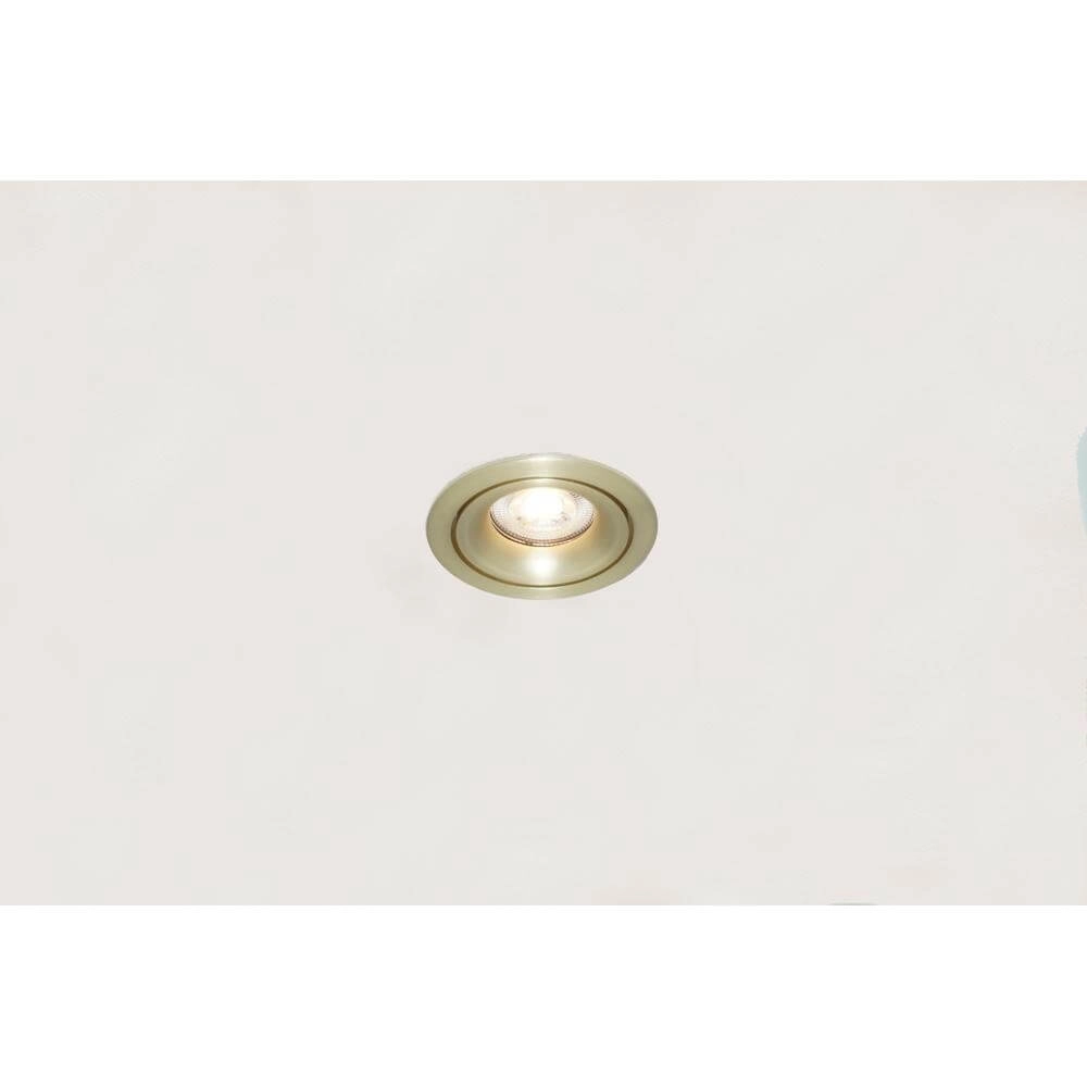 Round recessed spotlight Alice matte gold