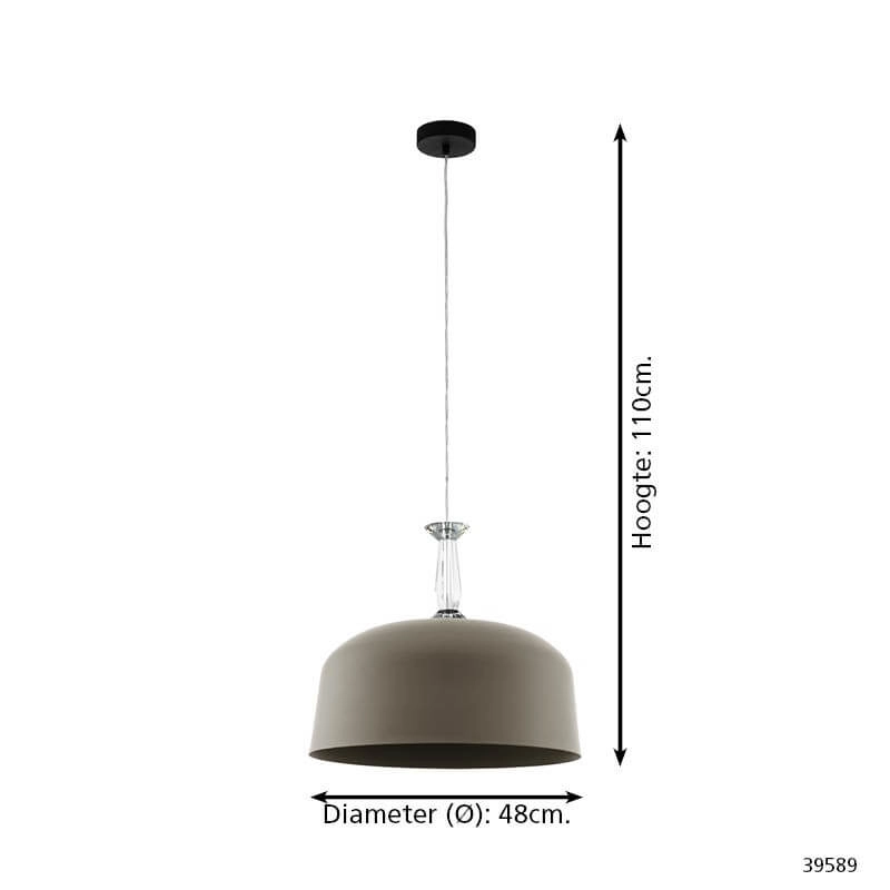 Design hanging lamp Monte Fuerte taupe Stars of Light 9002759395896