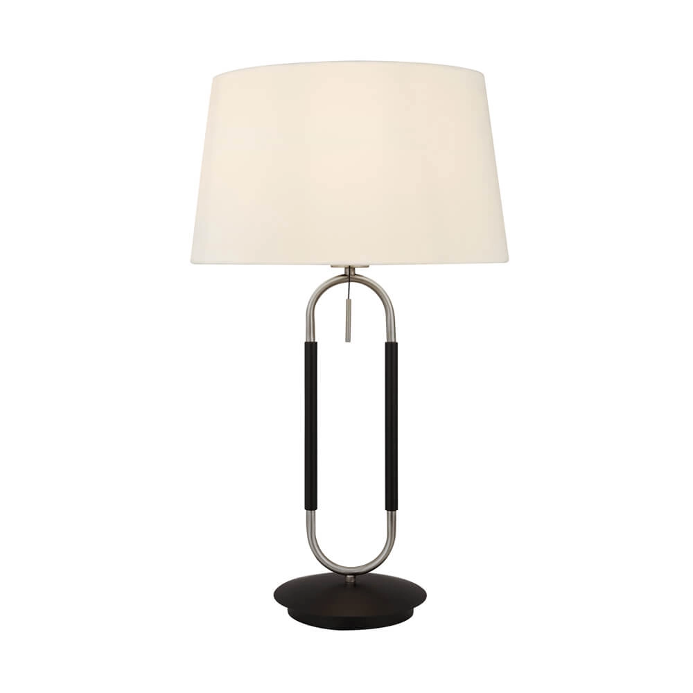 Table lamp Jazz black with metallic gray