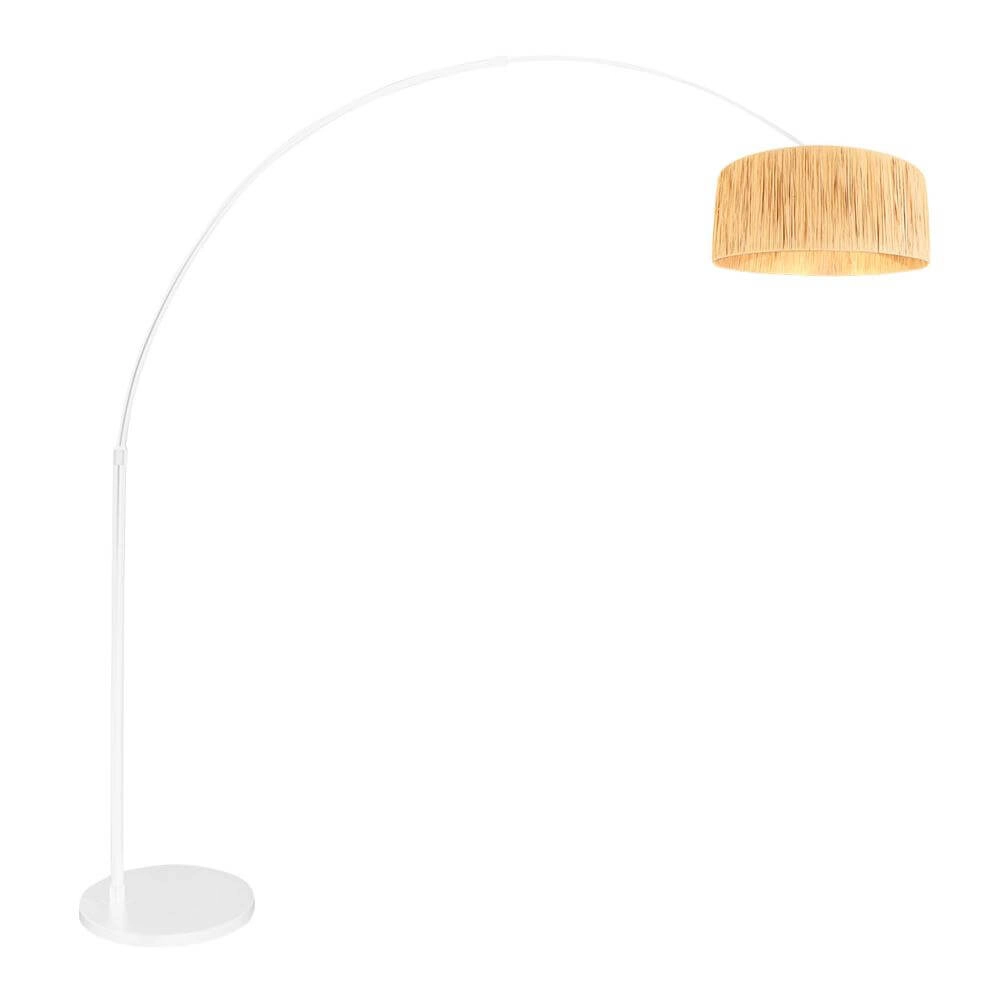 Arc lamp Sparkled Light white with straw shade Steinhauer 8712746172843
