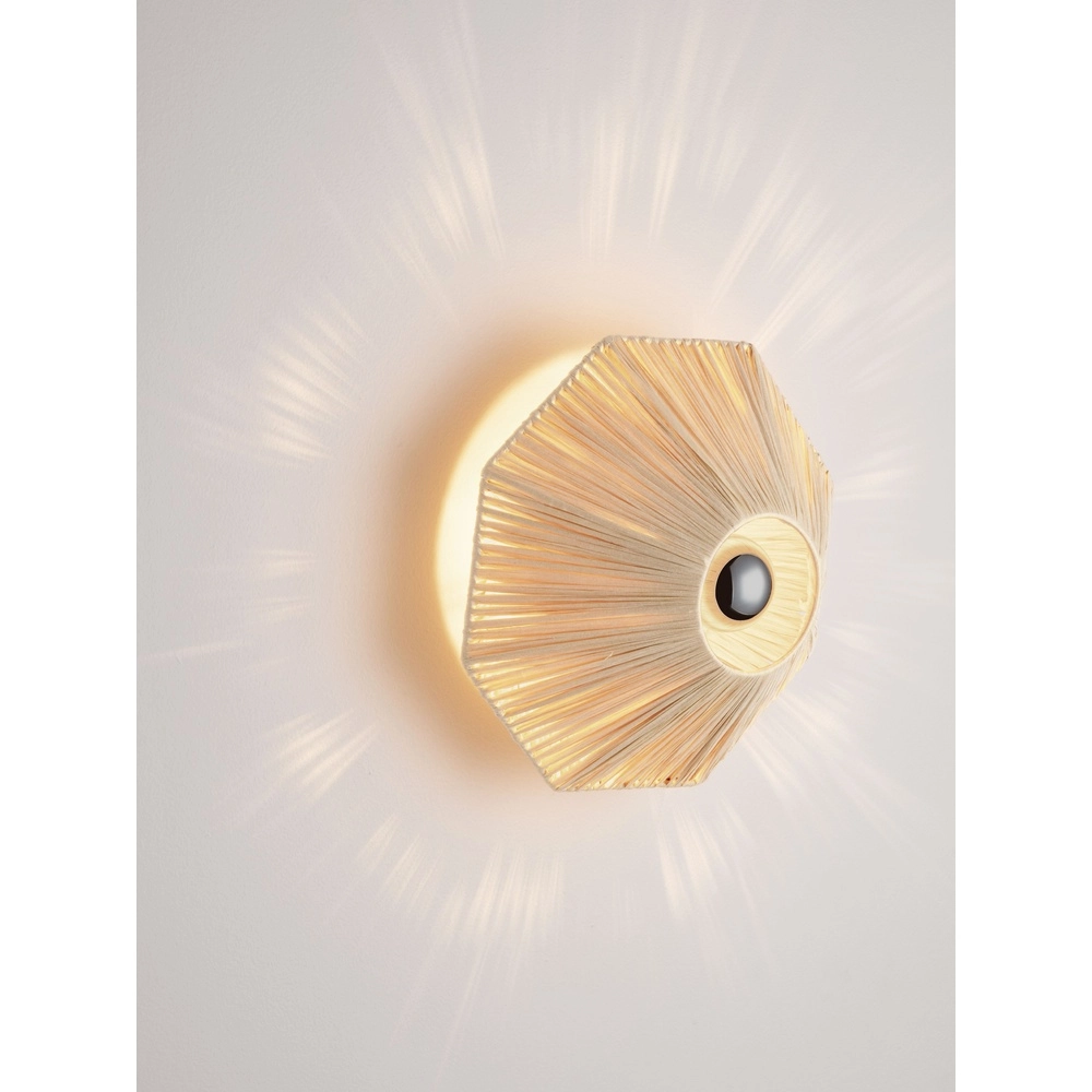 Japandi wall lamp Elvio Ø 30cm Lyora 5212017493880