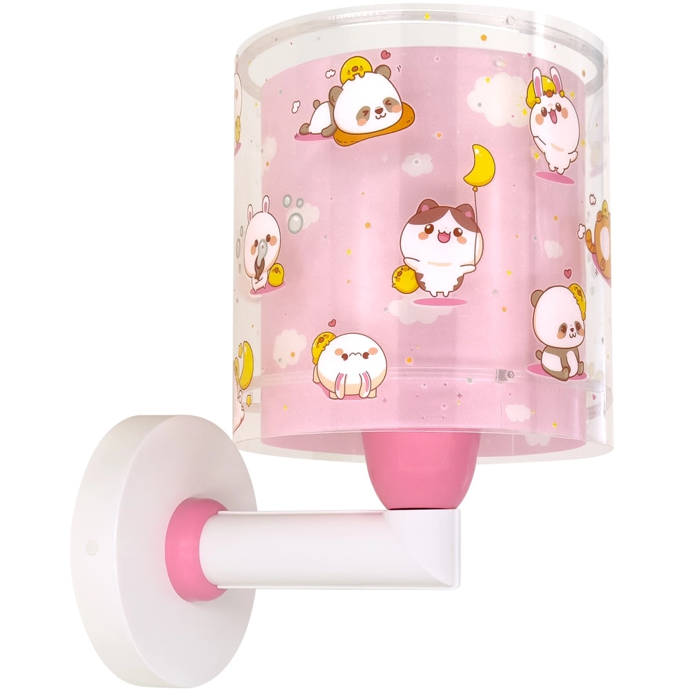 Children's wall lamp Kawaii Friends Pink glow in the dark