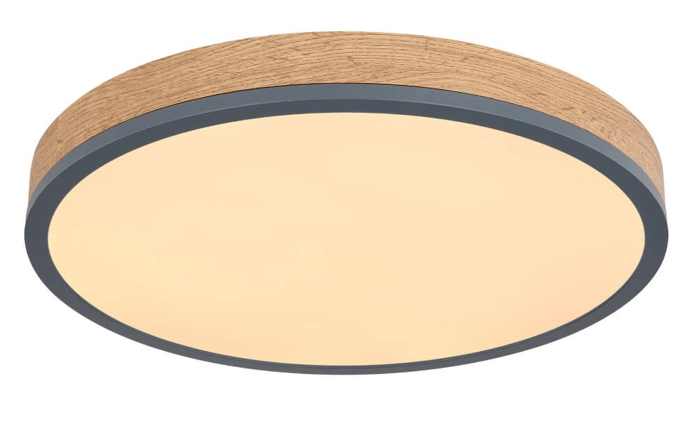Wooden LED ceiling lamp Doro Ø 45cm