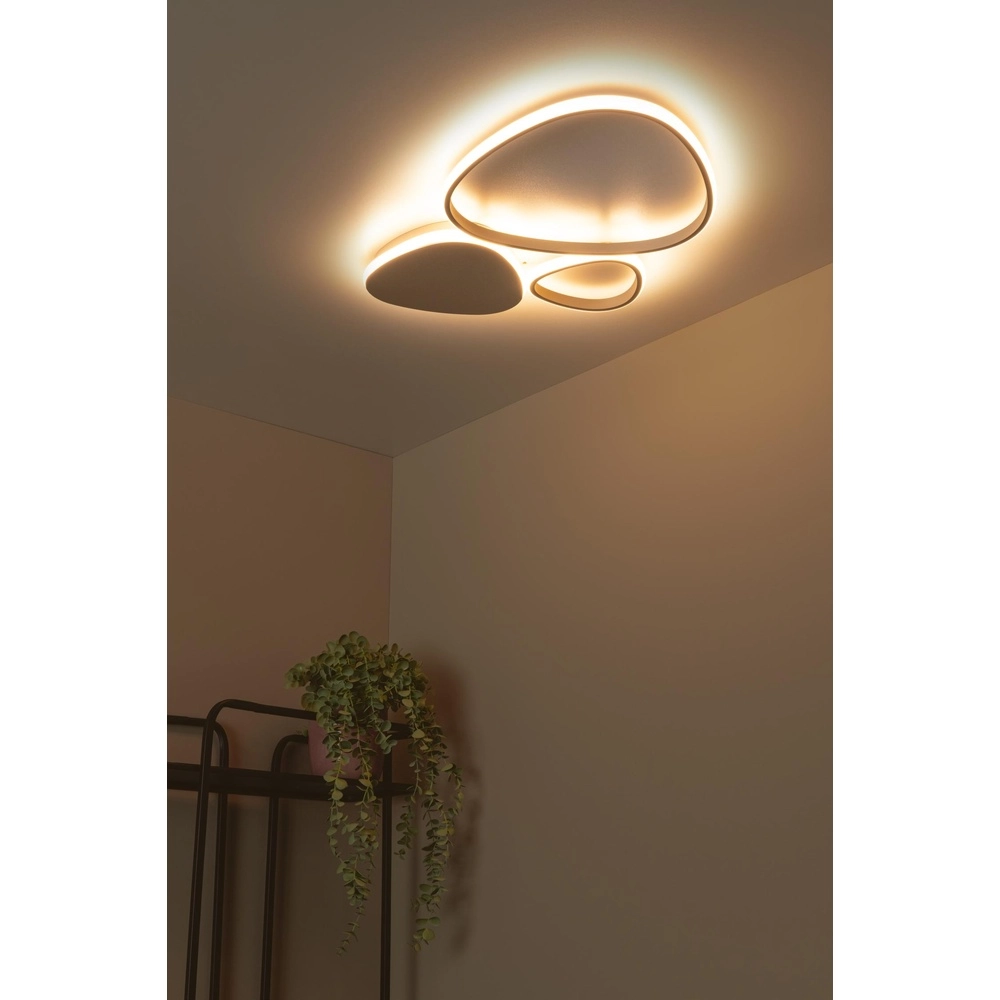 Modern ceiling lamp Samling S sand brown Lucide 5411212782960