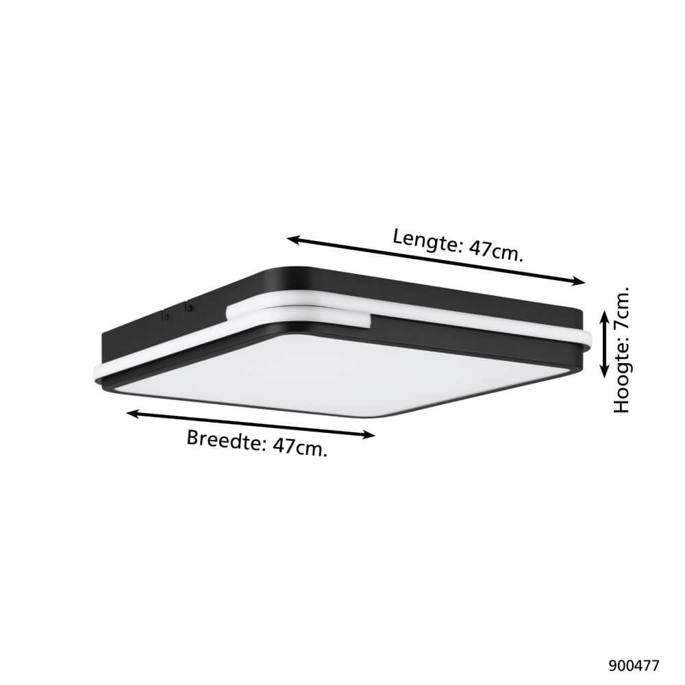 Ceiling lamp Zigbee Genovese-Z black Eglo 9008606252763