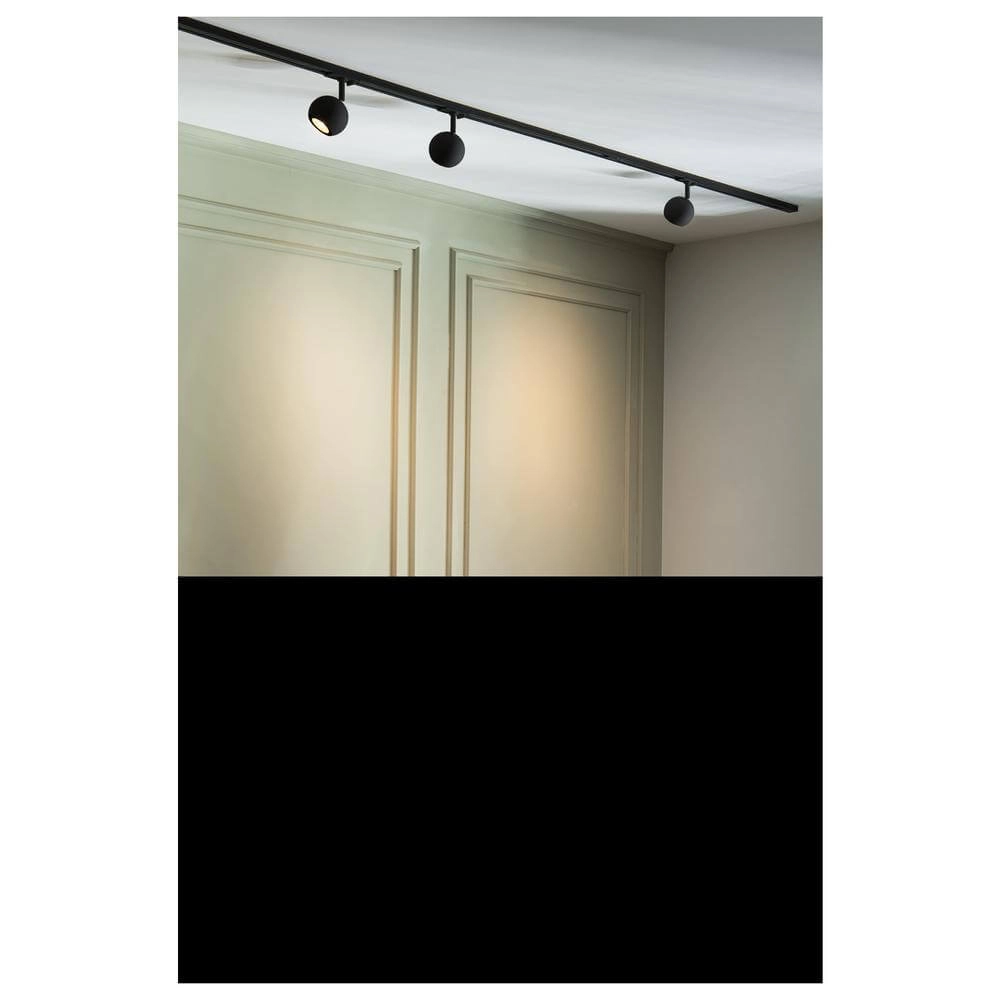 Spot for rail Light Eye 90 black Ø 9cm 1-phase SLV 4024163295468