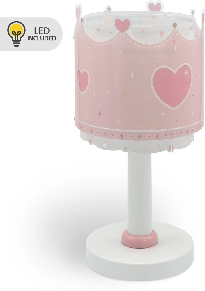 Children's room table lamp Little Queen Pink glow in the dark Dalber 8420406002293