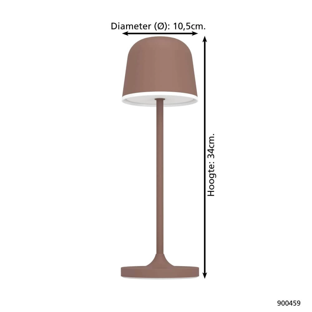 Rechargeable outdoor lamp Mannera auburn Eglo 9008606244003