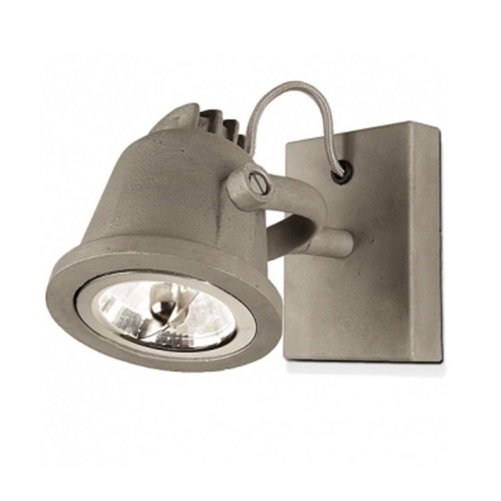 Wall spotlight outdoor industry Dos Alu grey