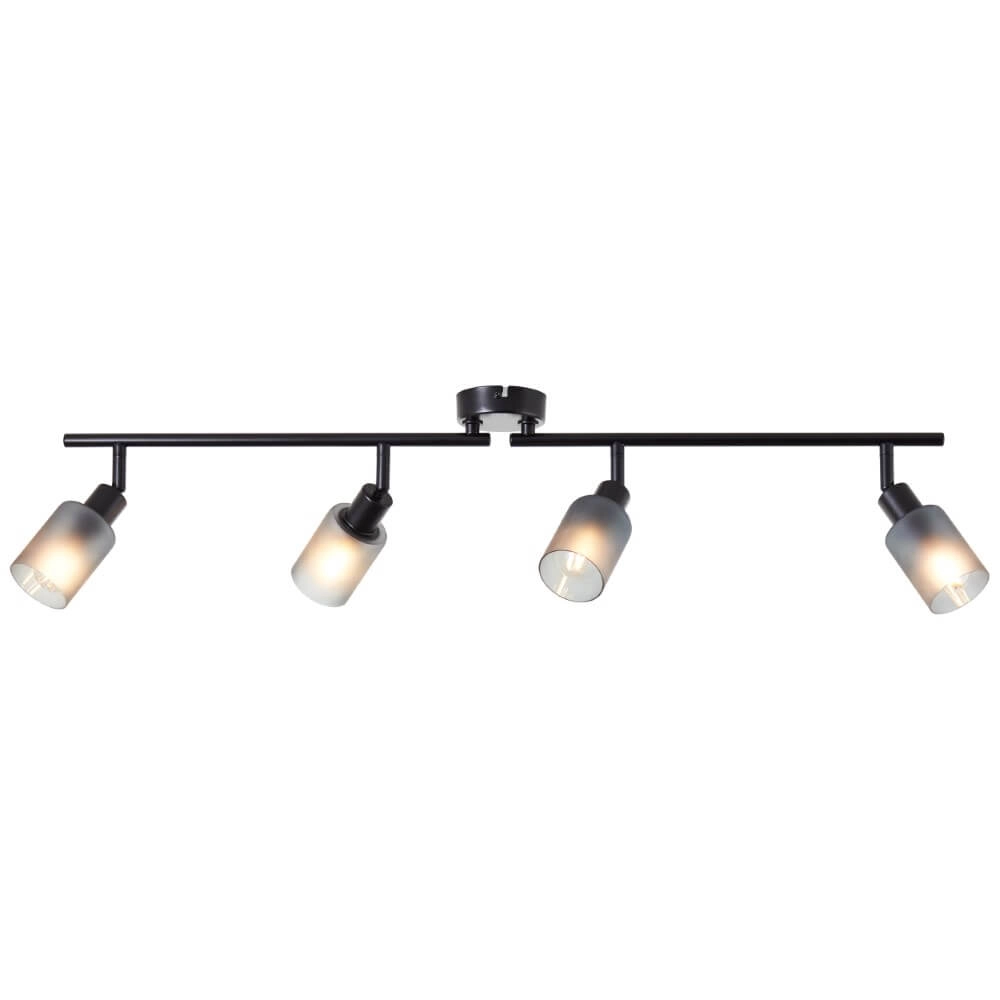 Black ceiling lamp Loralie 4-light