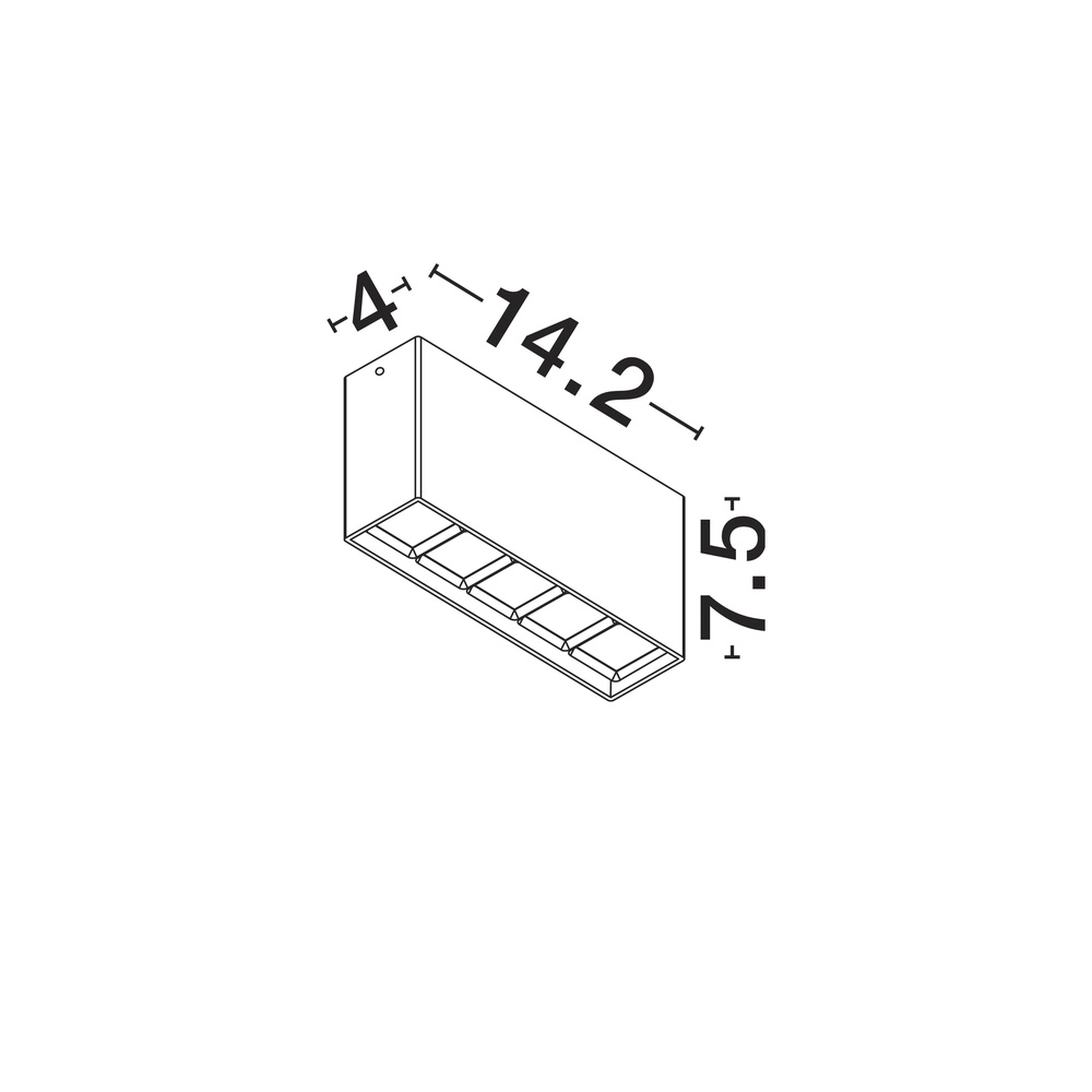 Ceiling lamp Jax rectangle white Lyora 5212017481399