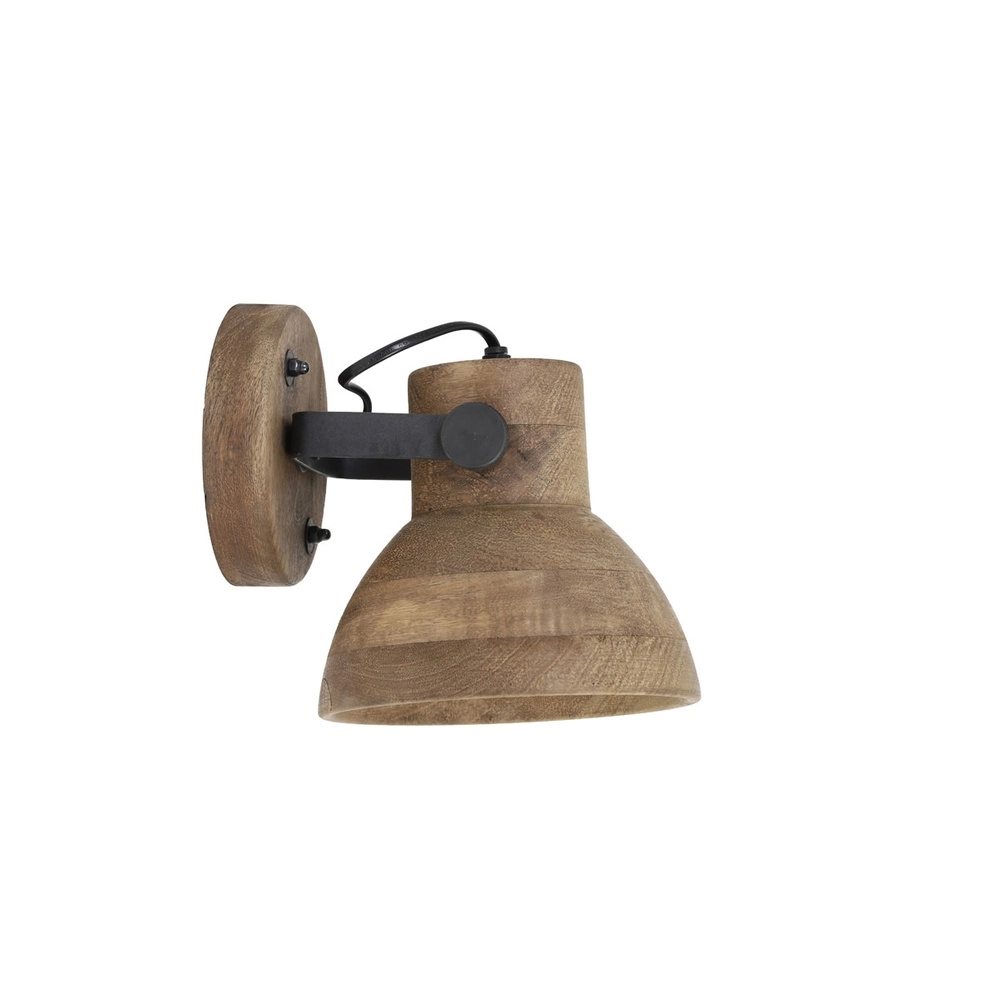 Wooden wall lamp Ilanio Brown Light & Living 8717807293345