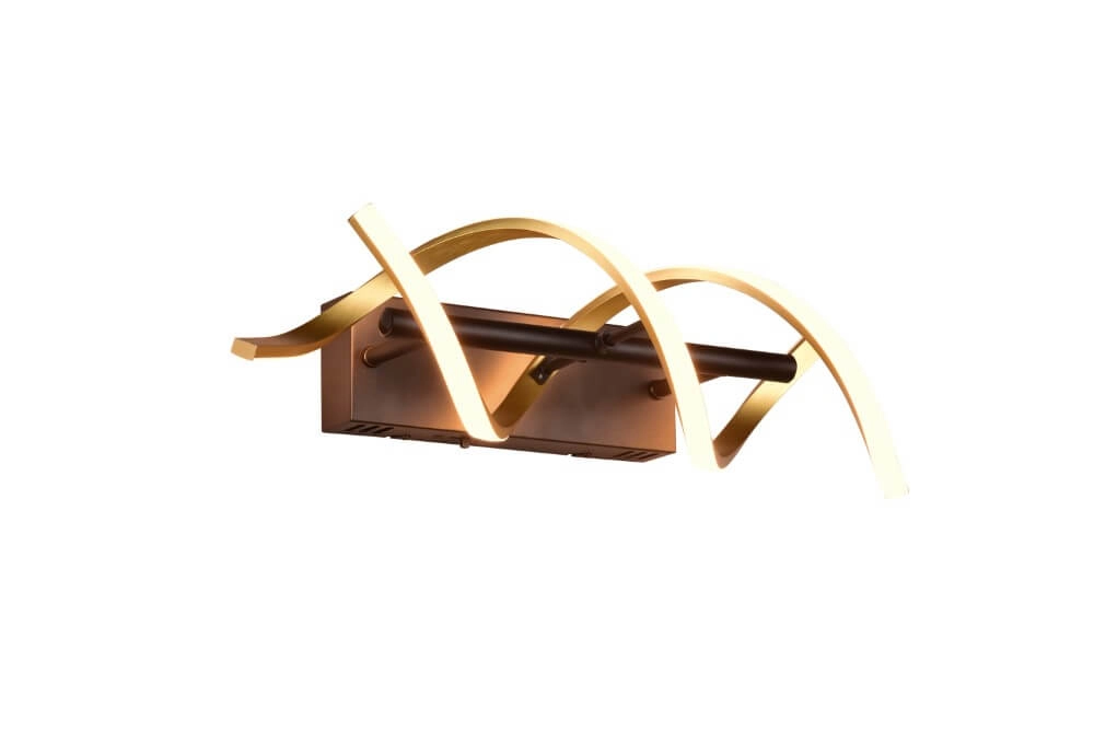 Design wall lamp Sequence black with gold Trio 4017807541861