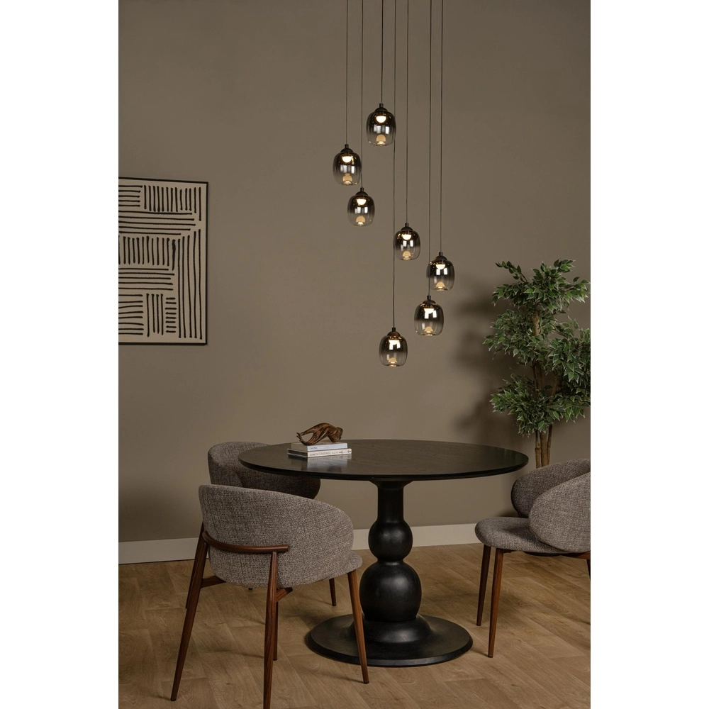 7-light pendant lamp Tamino Black Lucide 5411212792228