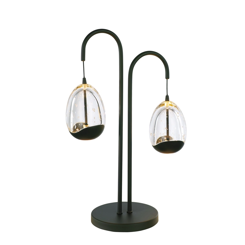 Table lamp Clear Egg black 2-lights