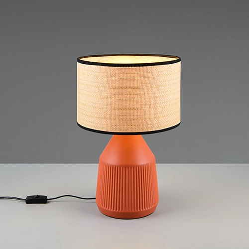 Table lamp Formentera Ø 28cm terracotta