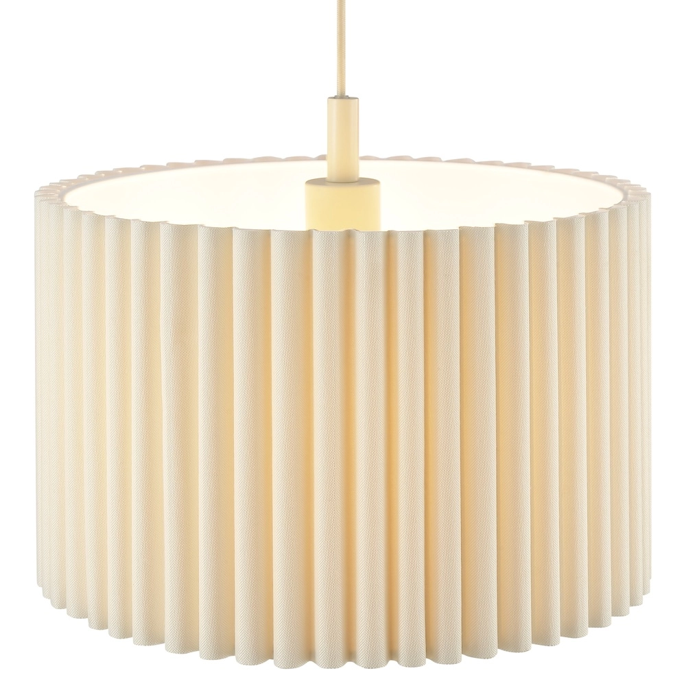 Japandi pendant lamp Velin Ø 35cm sand brown