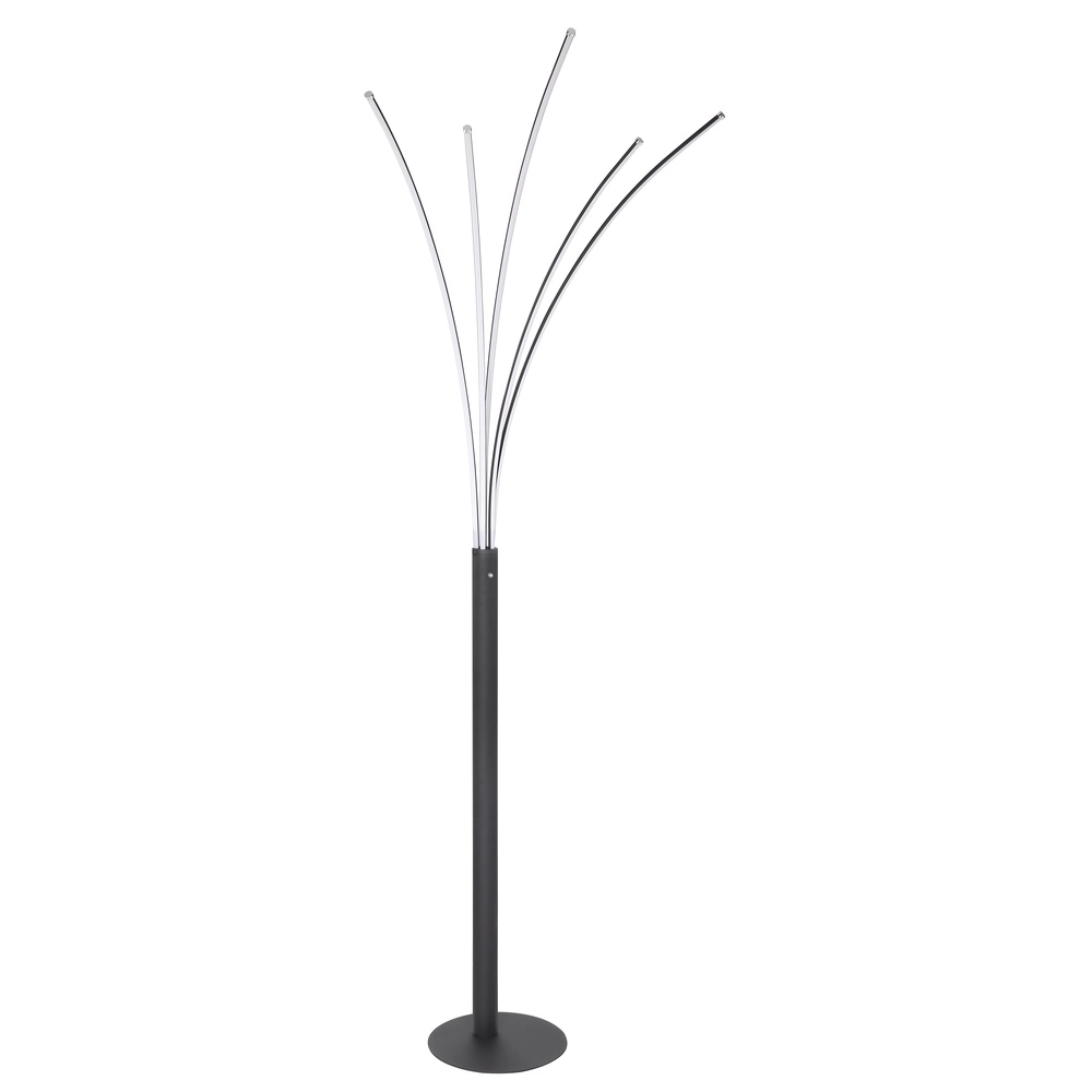 Modern floor lamp Bizzy Black Globo 9007371396467