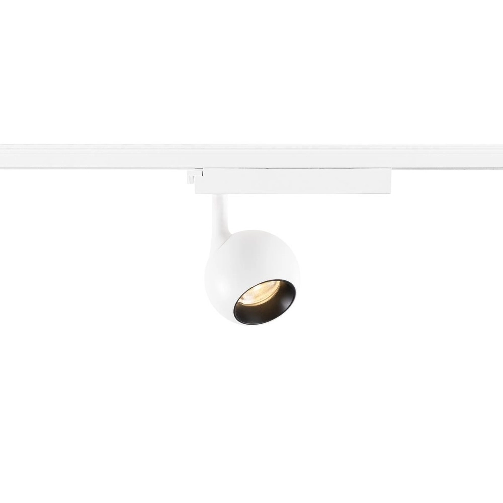 Rail spot Light Eye 2.0 1-phase white with black 2700K
