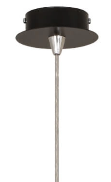 Black pendant lamp Alice with gold inside Lyora 5903139496193