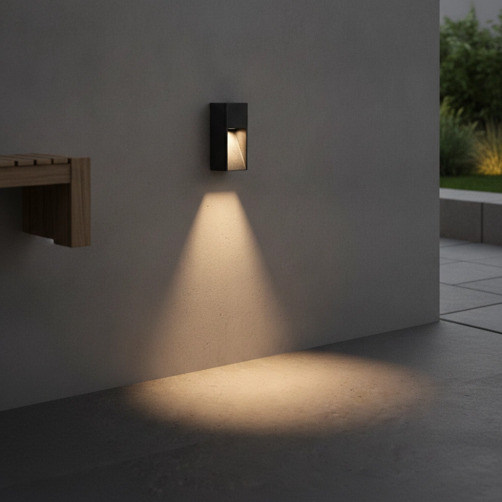 Sleek wall lamp Mazu Black