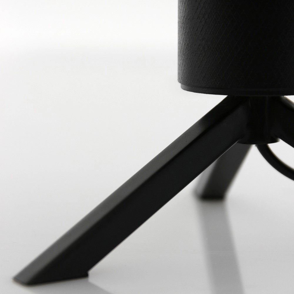 Glass table lamp Reflexion 14cm black with smoke glass Steinhauer 8712746132625