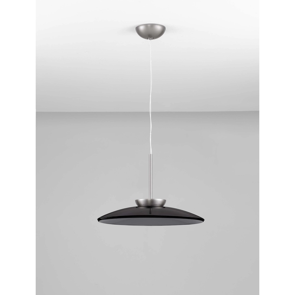Pendant lamp Esti brown glass Ø 50cm