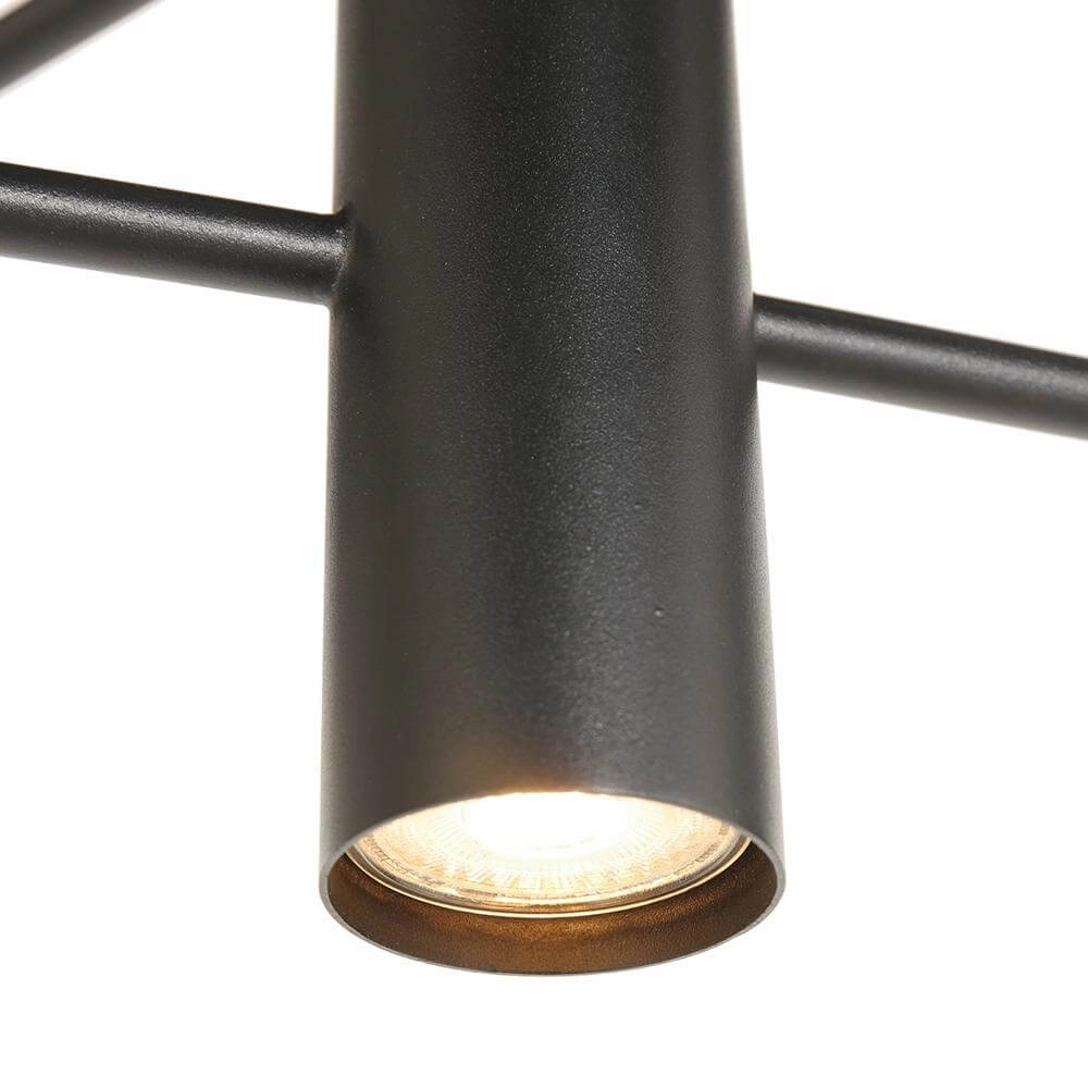 Design pendant lamp Constellation black with smoke glass Steinhauer 8712746173031
