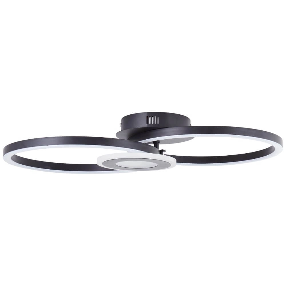 Ceiling lamp Bray Round Black