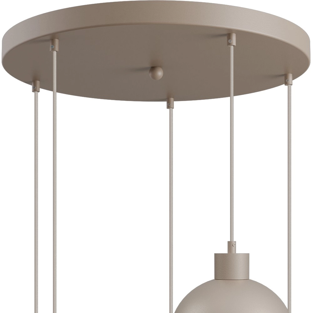 Design pendant lamp Opera 5-light beige terra Ø 50cm Masterlight 8718121424262