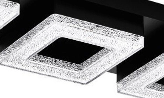 Led ceiling light Fradelo 1 3x4w - 3000K - 46cm black Eglo 9002759993252