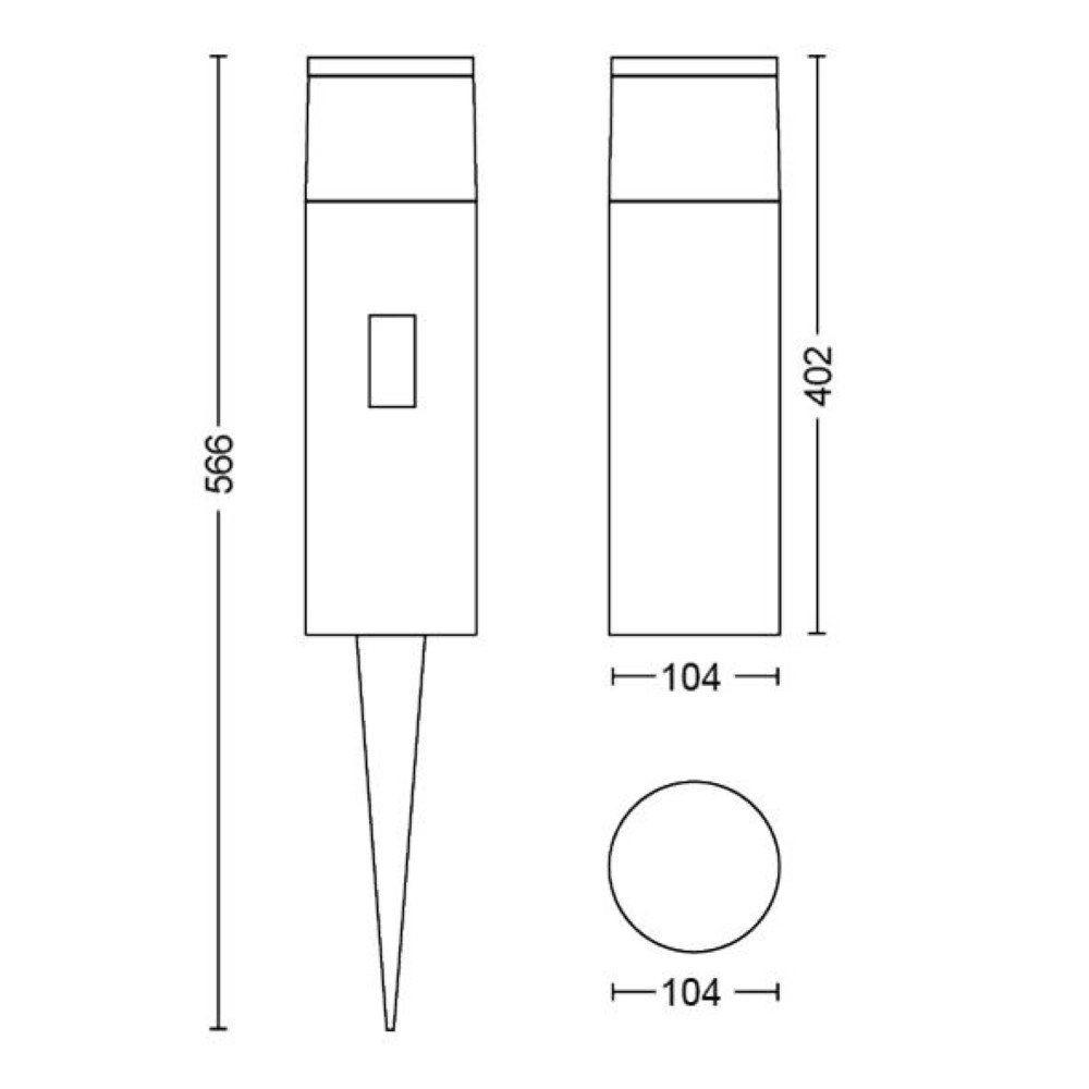 Hue Calla garden lamp 40cm extension Philips 8718696170557