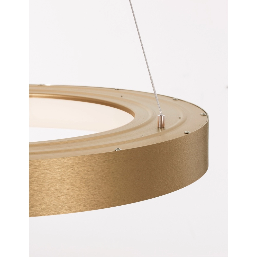Pendant lamp Rando Thin gold Ø 60cm Lyora 5212017420237