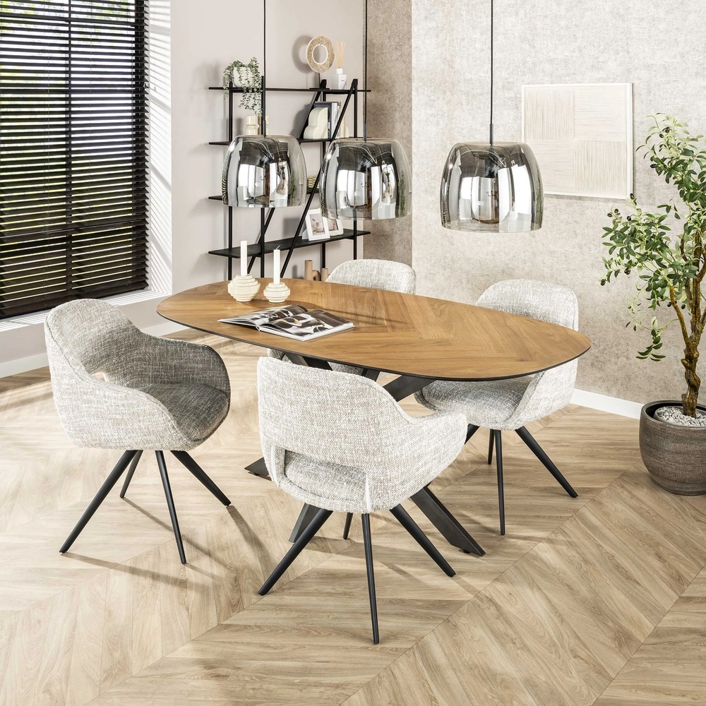Dining table pendant lamp Drift 3x Ø 35cm Lyora 8716803512740