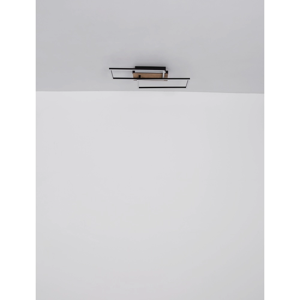 Ceiling lamp Highway black with sand brown Globo 9007371447794
