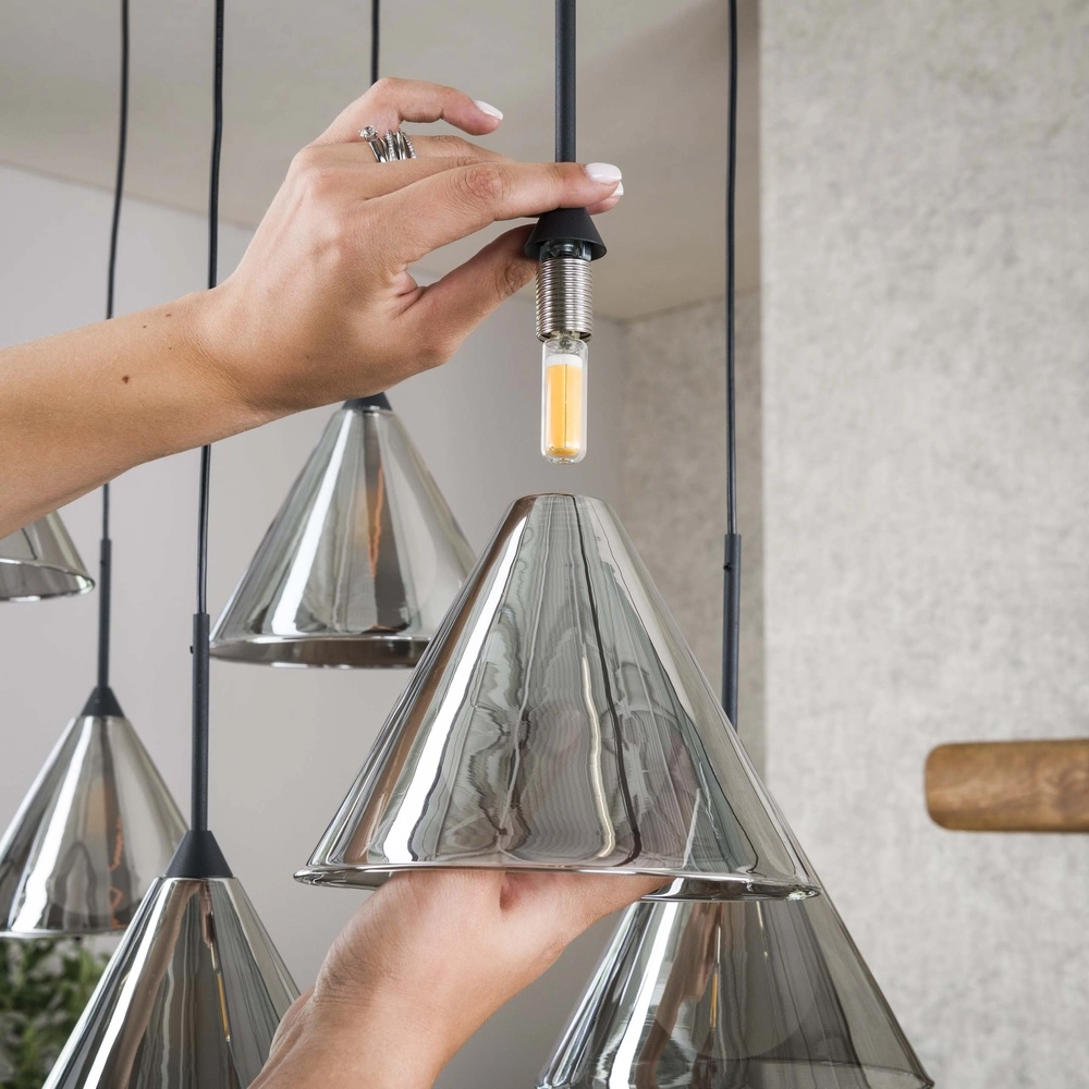 9-light pendant lamp Conic for dining table Lyora 8716803512023