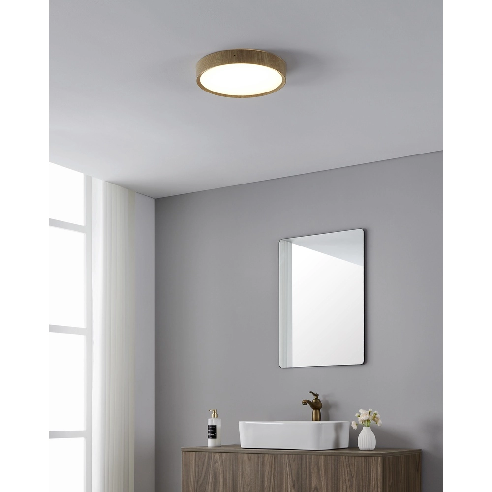 Led ceiling light Musurita wood look - Ø 34cm Eglo 9008606304318