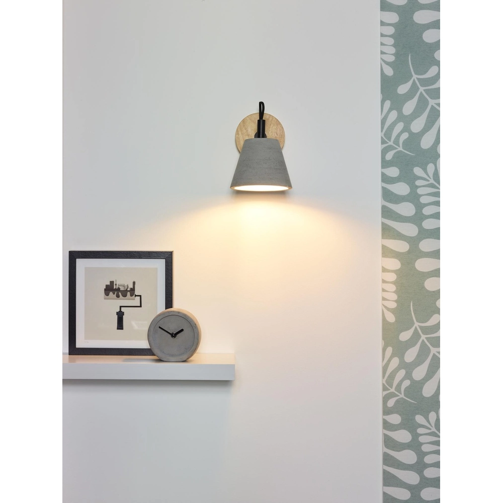 Wall lamp Possio grey Lucide 5411212030887