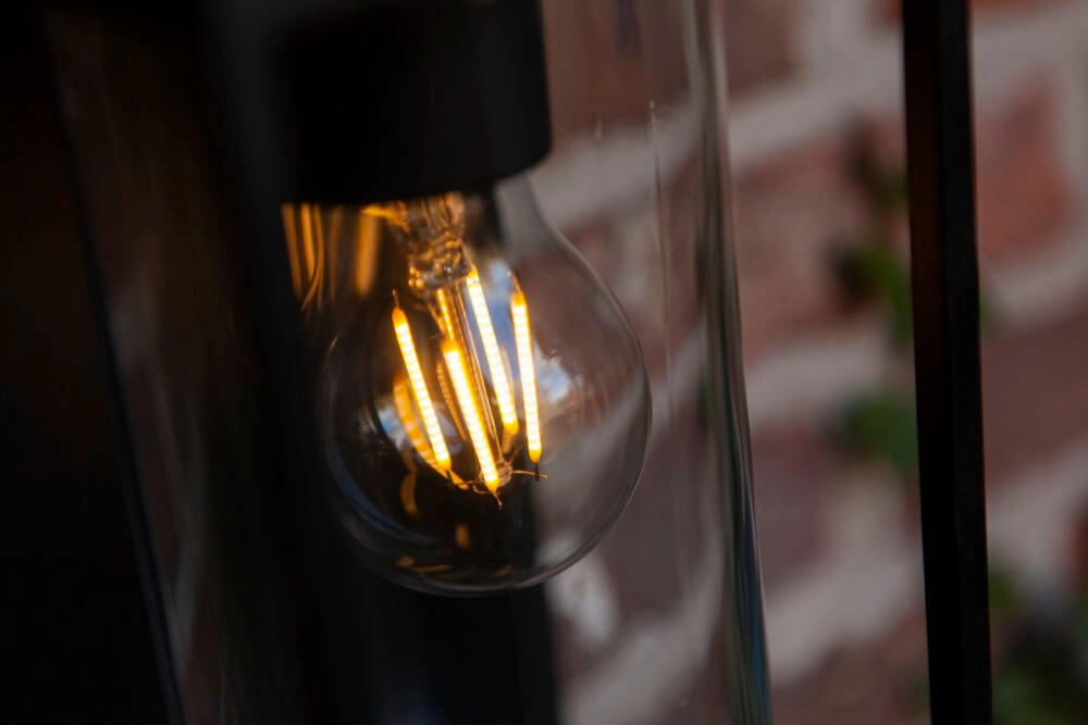 Wall lamp Flair black solar Lutec 6939412013886