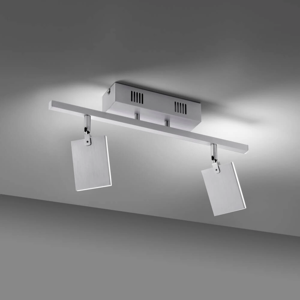 Ceiling lamp Pure Mira 2-light aluminum Paul Neuhaus 4012248358863